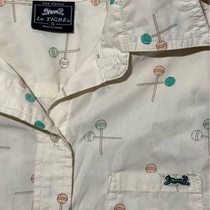 Le Tigre Vintage Button-down Lollipop Shirt